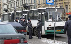 A Ukrainian drug user seized a bus full of people